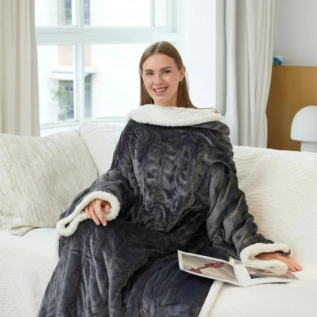 Coperta Elettrica Portatile con Calore Regolabile e Controller Rimovibile