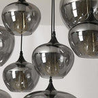 Lampada a sospensione in vetro a forma di bottiglia