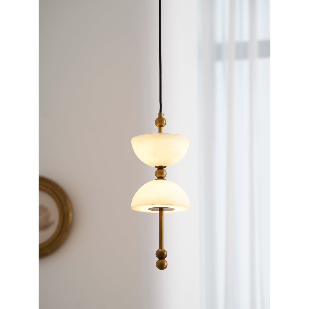 Lampada a sospensione in Alabastro Lyra