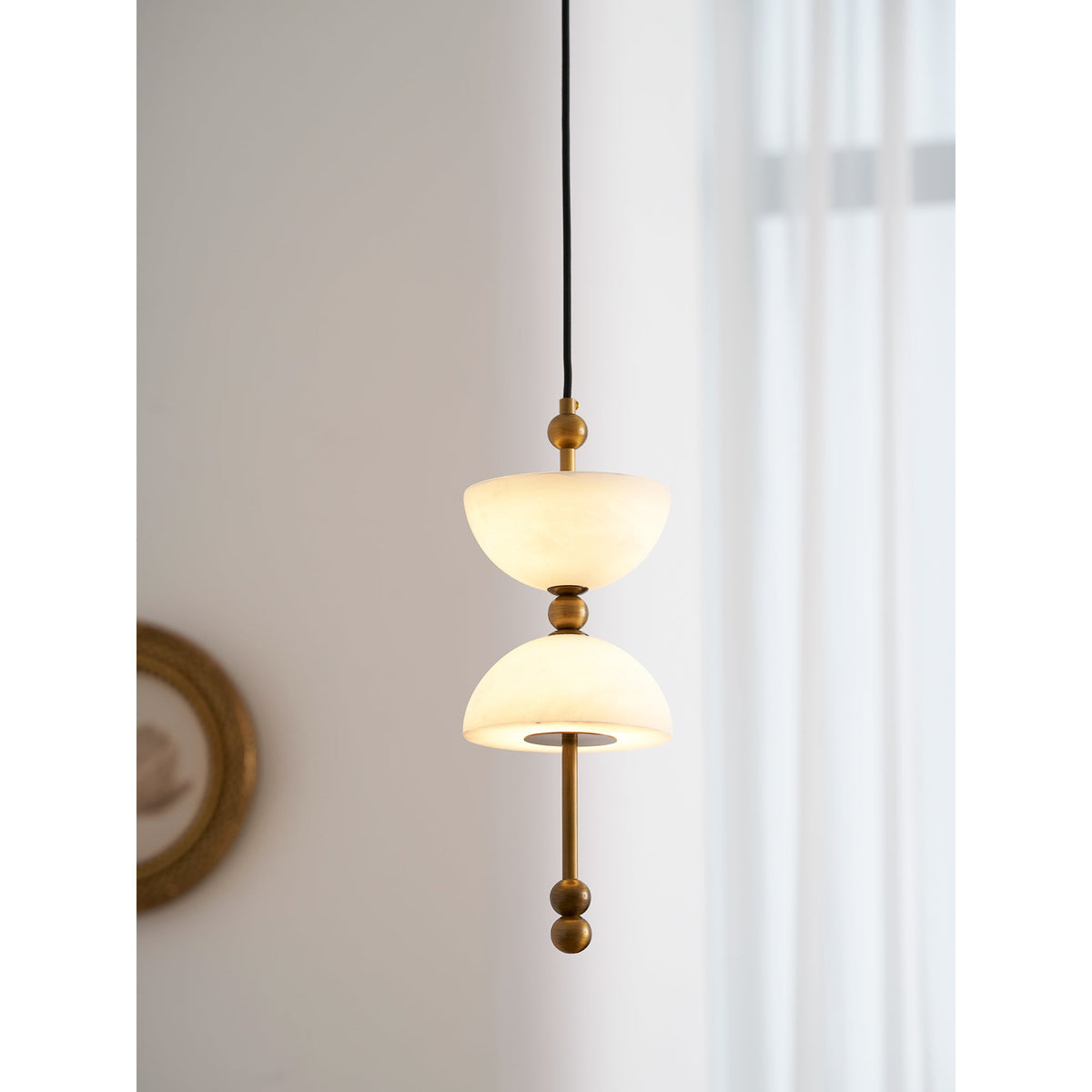 Lampada a sospensione in Alabastro Lyra