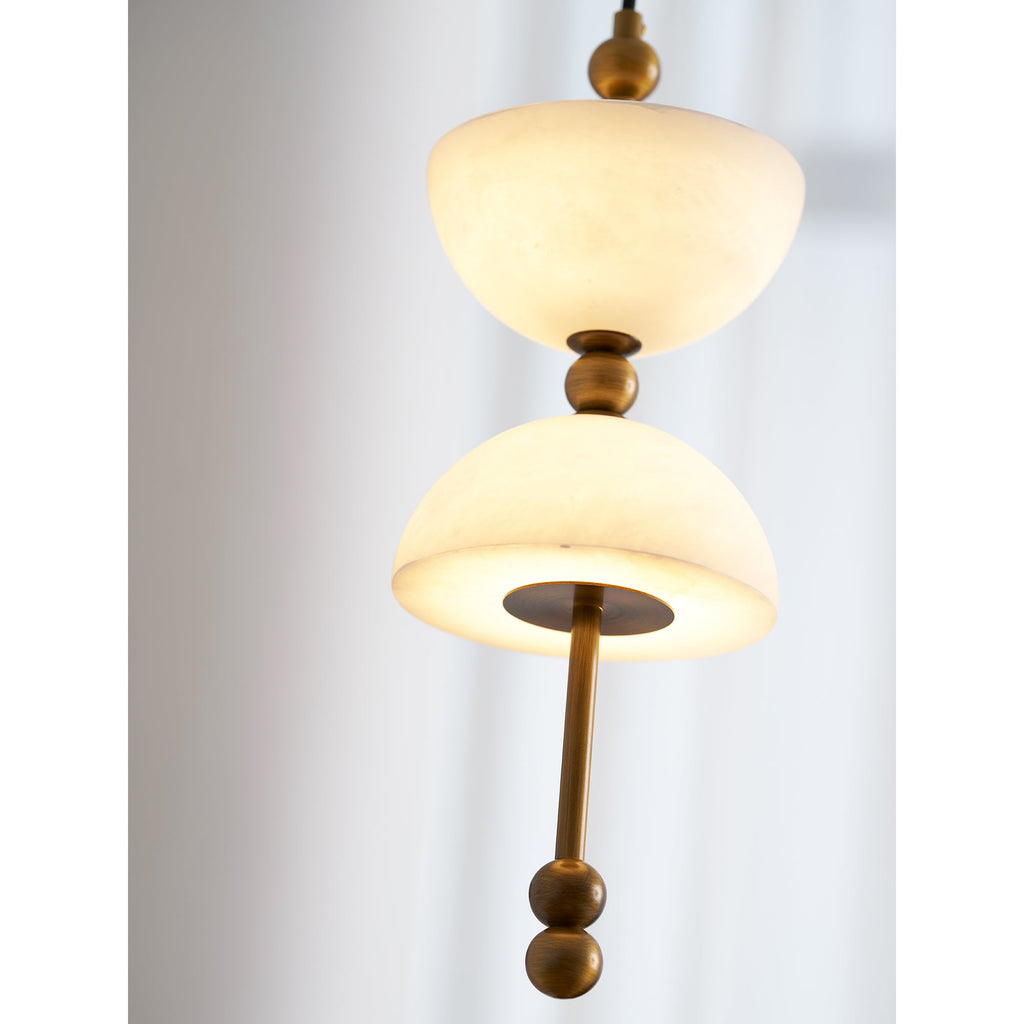 Lampada a sospensione in Alabastro Lyra