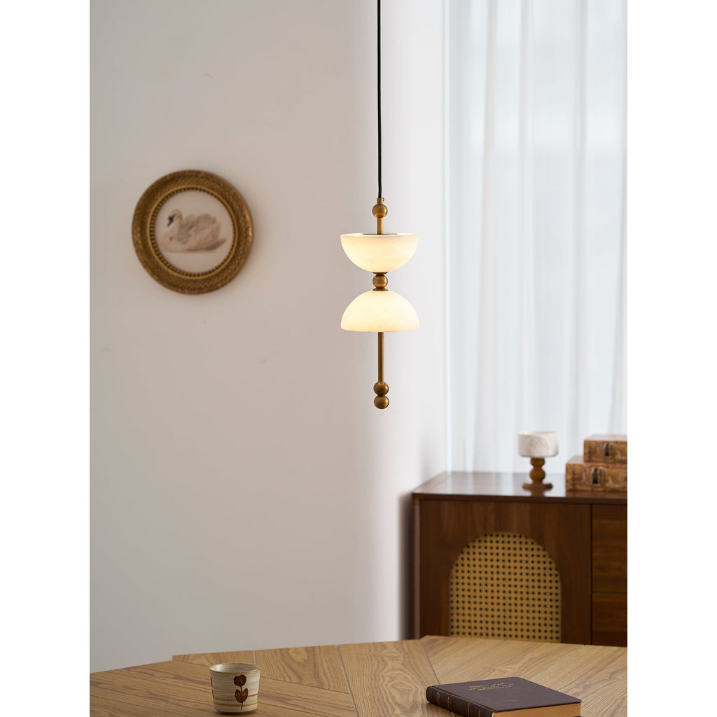 Lampada a sospensione in Alabastro Lyra