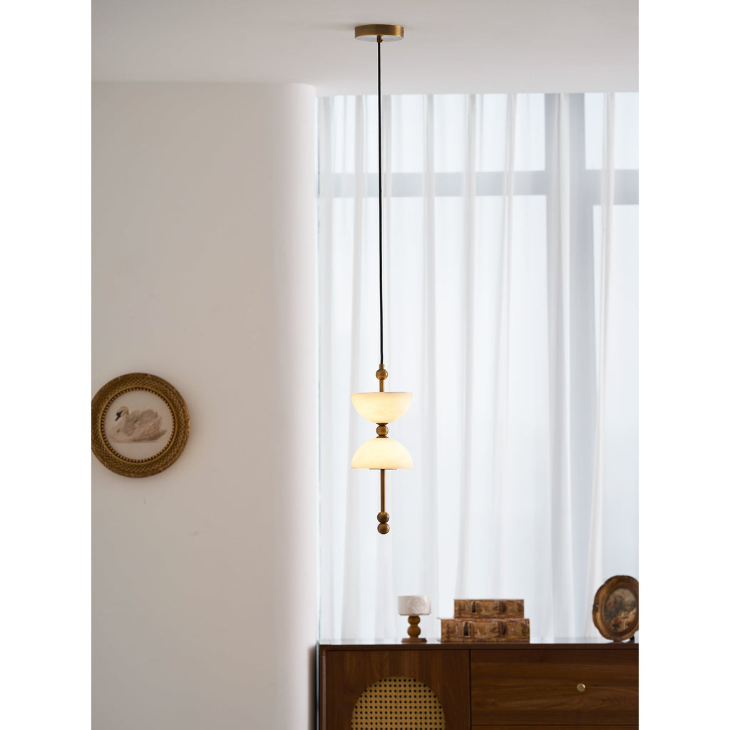 Lampada a sospensione in Alabastro Lyra