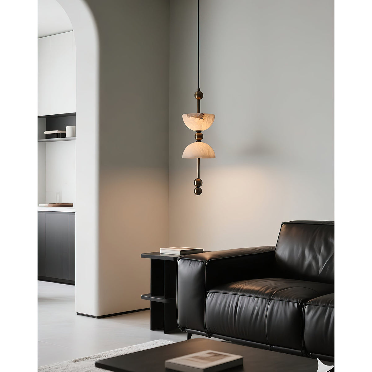 Lampada a sospensione in Alabastro Lyra