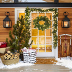 Corona di Natale LED con Luce Calda – Elegante Decorazione Natalizia Illuminata