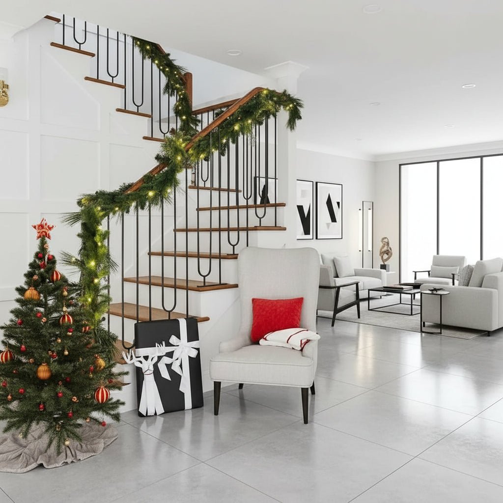 Corona di Natale LED con Luce Calda – Elegante Decorazione Natalizia Illuminata