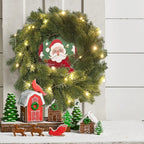 Corona di Natale LED con Luce Calda – Elegante Decorazione Natalizia Illuminata