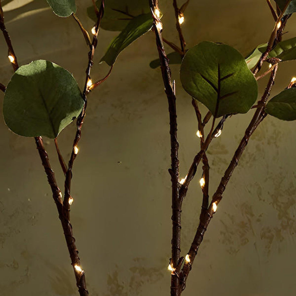 OliveAura - Lampada LED con design a ramo d'olivo e luce calda e soffusa