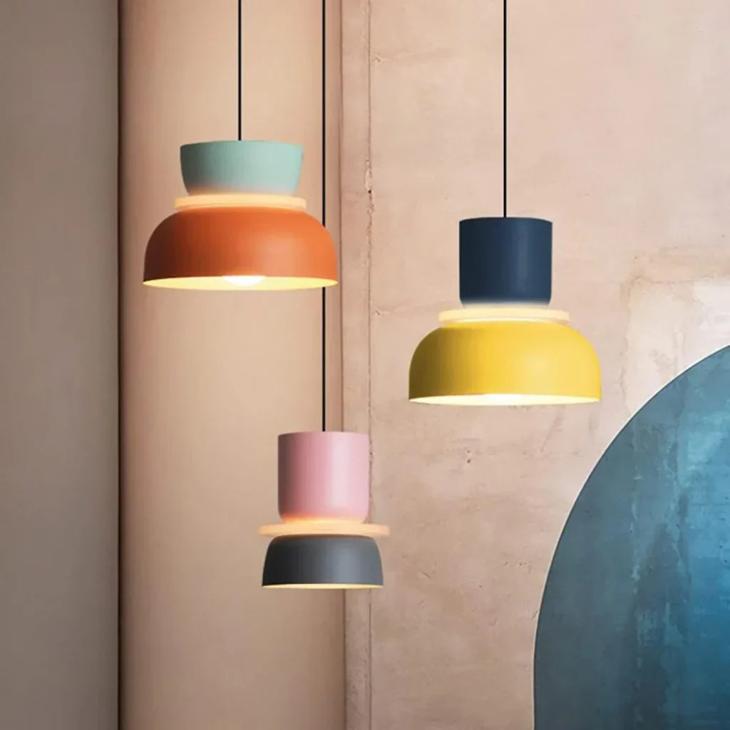 Lampada a sospensione scandinava Lucie Colour Block