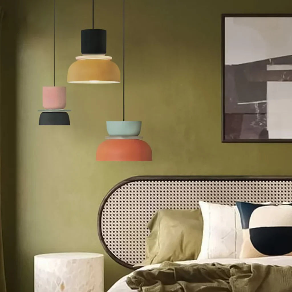 Lampada a sospensione scandinava Lucie Colour Block