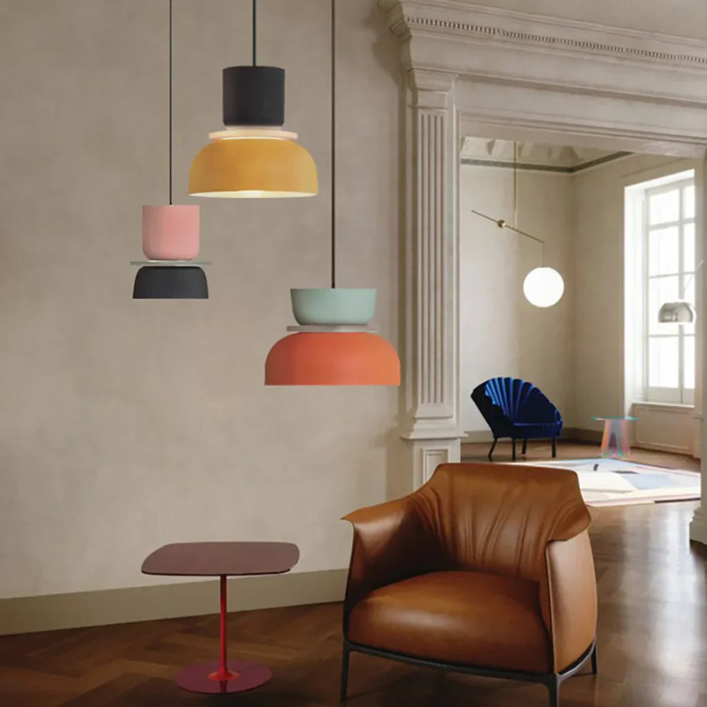 Lampada a sospensione scandinava Lucie Colour Block