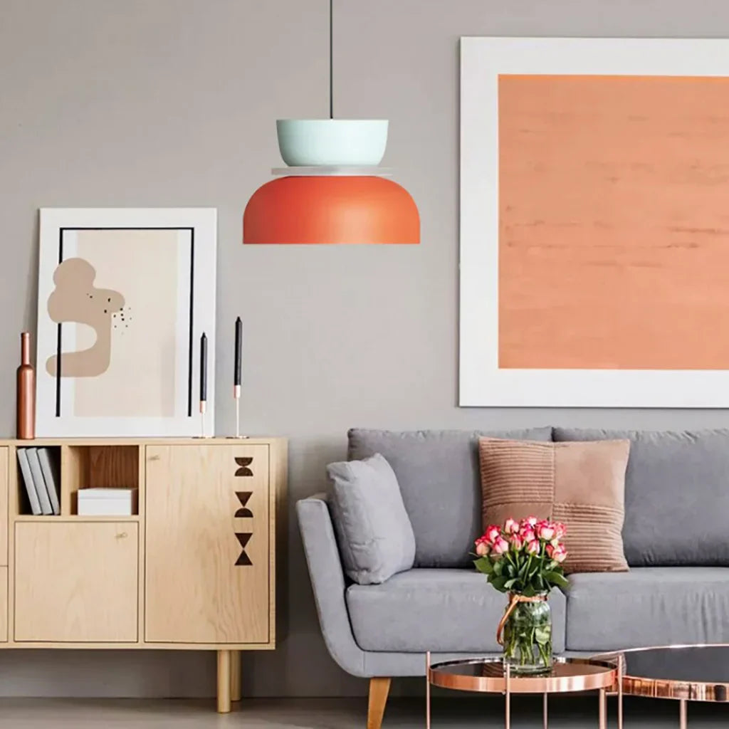 Lampada a sospensione scandinava Lucie Colour Block