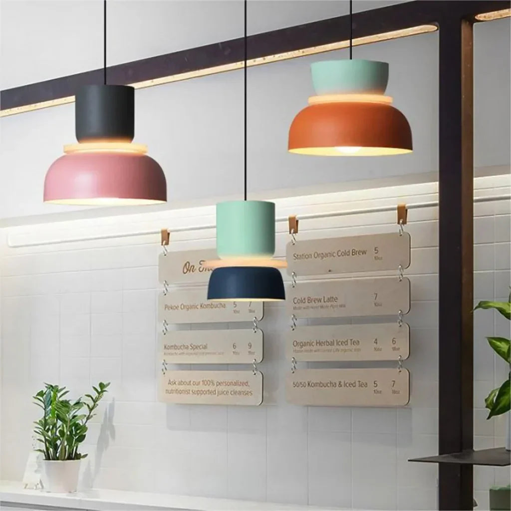 Lampada a sospensione scandinava Lucie Colour Block