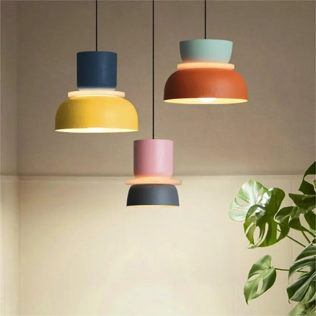 Lampada a sospensione scandinava Lucie Colour Block