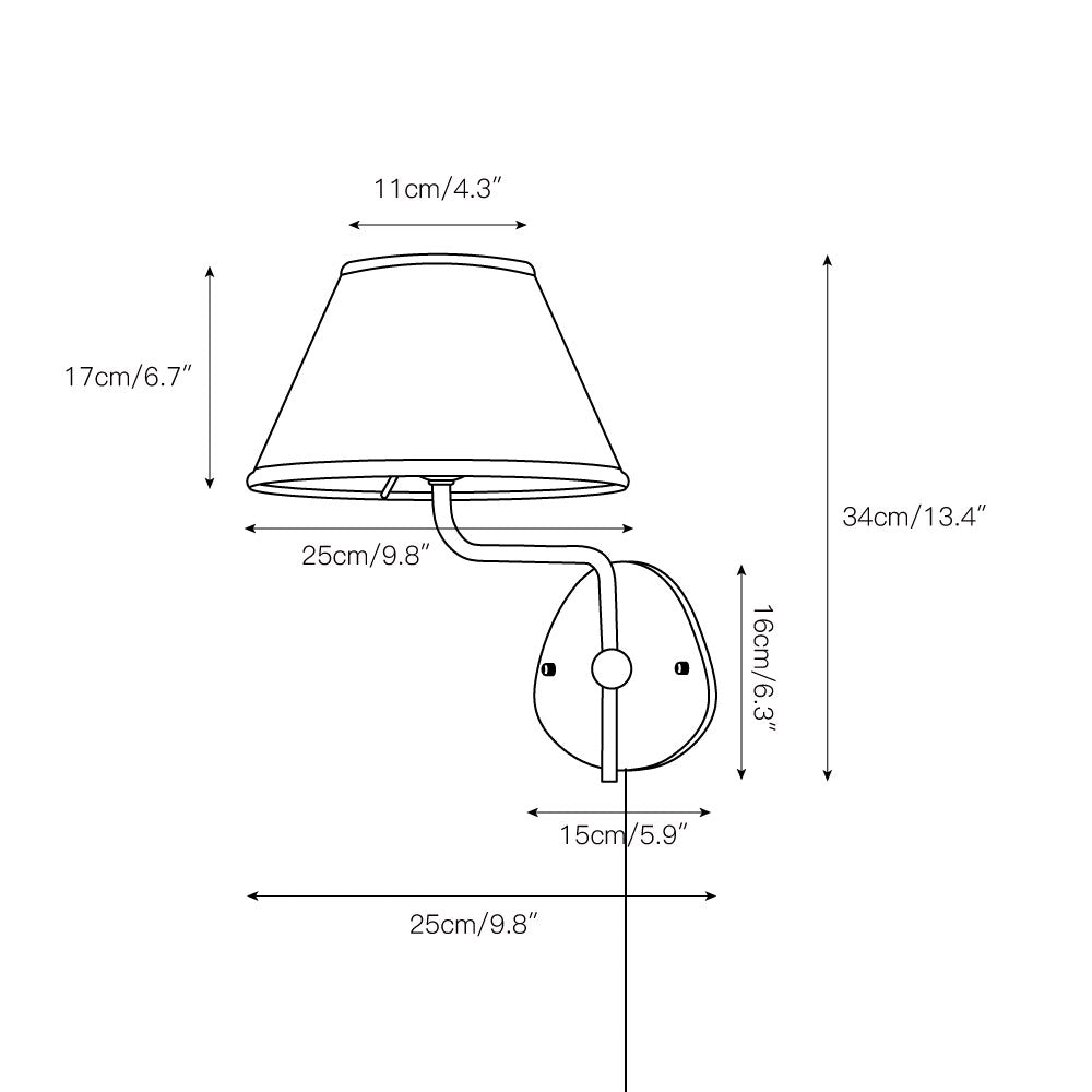 Lampada da Parete Plug-in Magdalene