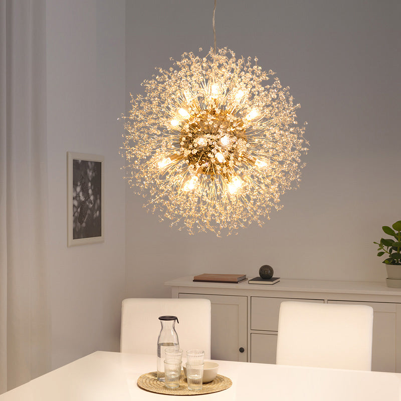 Lampada a Sospensione in Cristallo Dente di Leone Nordico