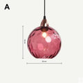 Glarefusion Moderno Semplice Lampada a Sospensione in Vetro con Motivo Acqua Colorata