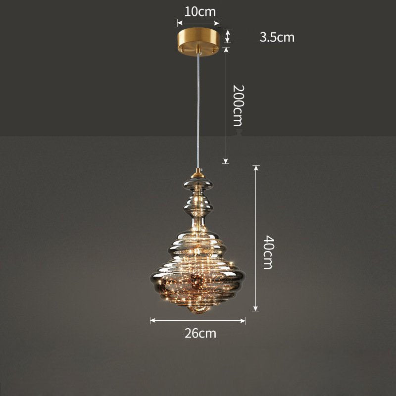 Lampada a Sospensione in Vetro Cielo Stellato