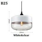 Lampada a sospensione moderna geometrica in vetro nero e ambra