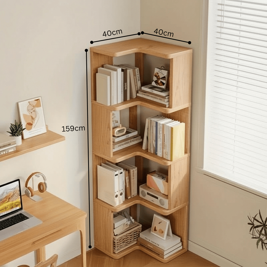 ARDENVELL – Armadio angolare in legno di pino lavorato in stile scandinavo per eleganza e funzionalità salvaspazio