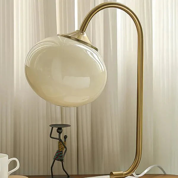Lampada da tavolo Mallowglas – Vetro – Trasparente – Ø 28 cm – Minimalista