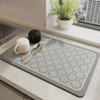 Elara Haus Kintsugi Mandala – Tappetino Asciugante Architettonico Assorbente in Stile Japandi