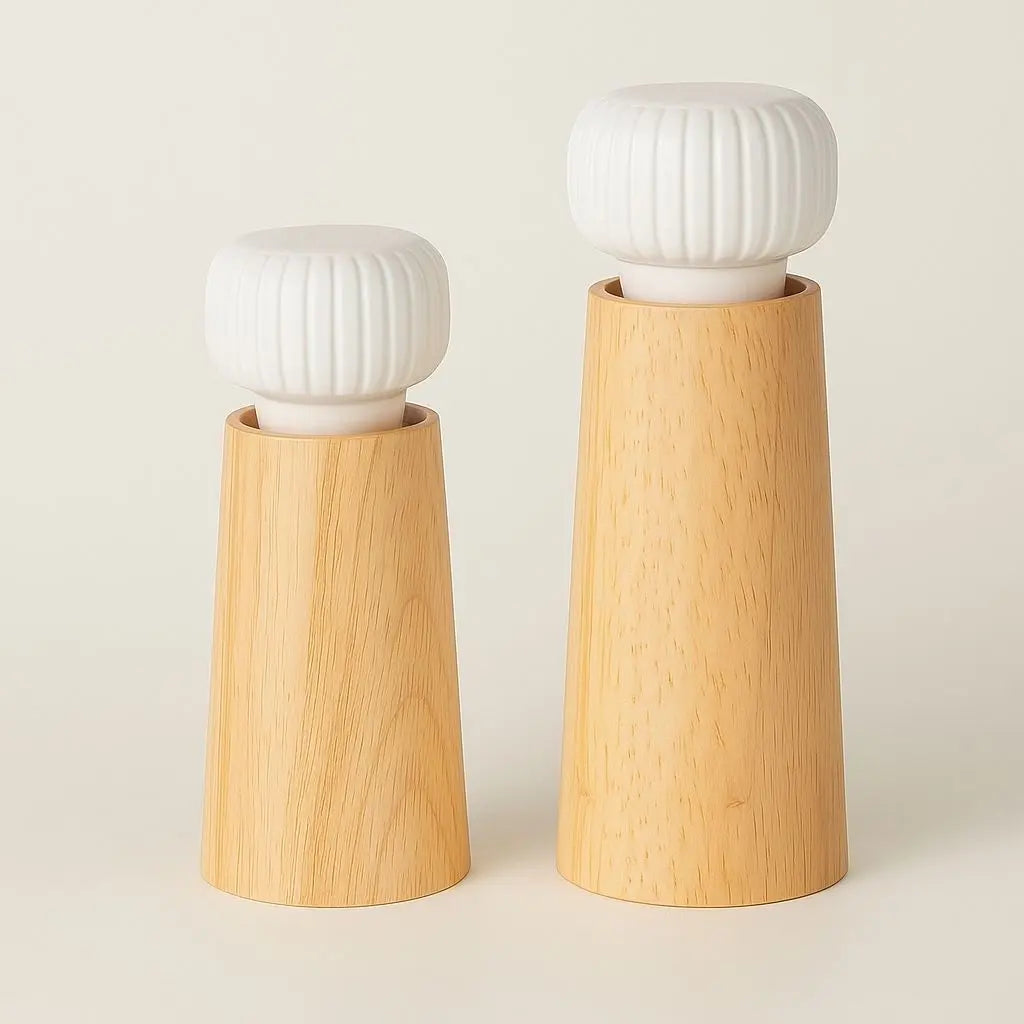 Macina Pepe in Ceramica e Legno Evelyn – Mulino Manuale per Spezie