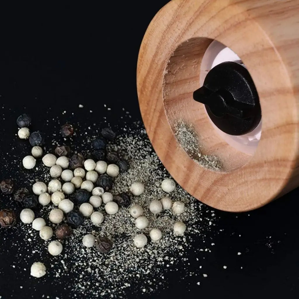 Macina Pepe in Ceramica e Legno Evelyn – Mulino Manuale per Spezie