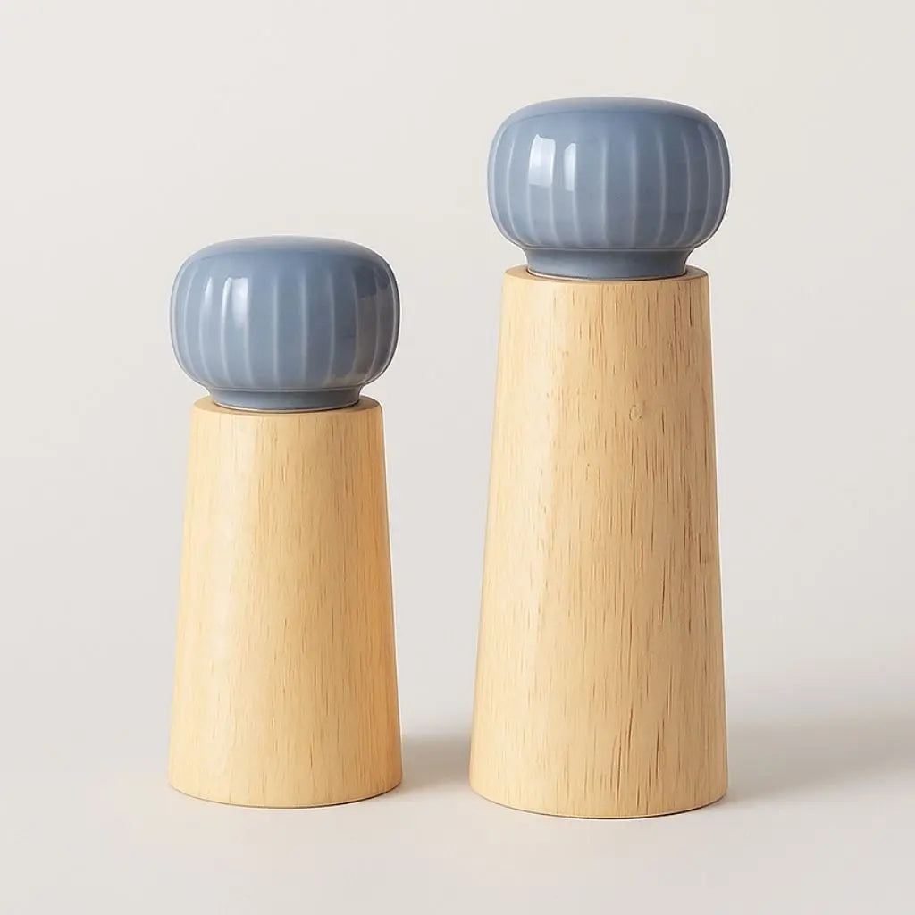 Macina Pepe in Ceramica e Legno Evelyn – Mulino Manuale per Spezie
