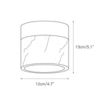 Lampada da soffitto rotonda in marmo Ivinir