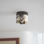 Lampada da soffitto rotonda in marmo Ivinir