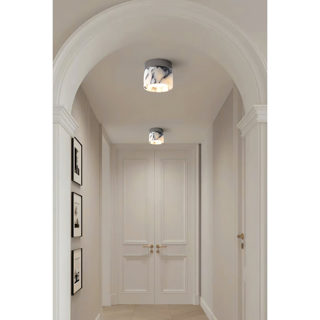 Lampada da soffitto rotonda in marmo Ivinir