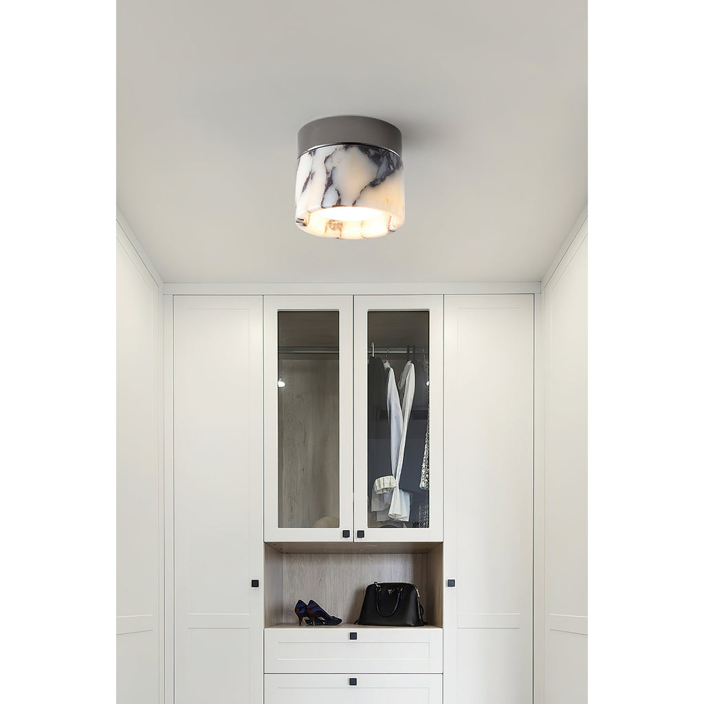 Lampada da soffitto rotonda in marmo Ivinir