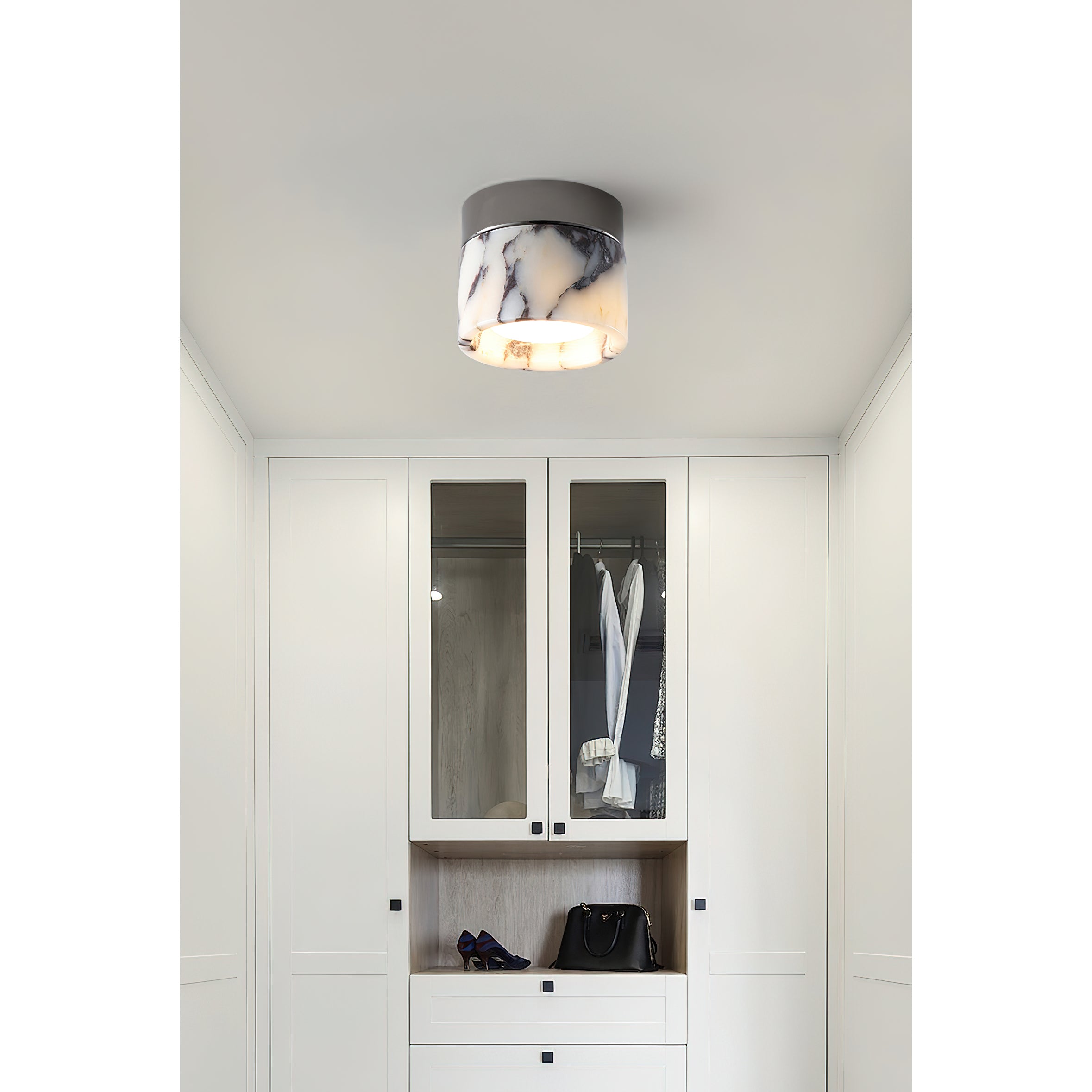 Lampada da soffitto rotonda in marmo Ivinir
