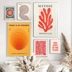 Quadro Matisse – Stampa su tela – Colorato – Verticale – Arte moderna astratta per il soggiorno