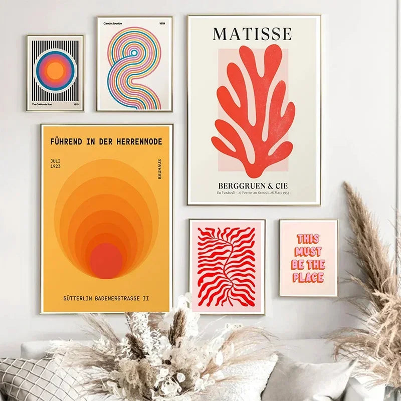 Quadro Matisse – Stampa su tela – Colorato – Verticale – Arte moderna astratta per il soggiorno