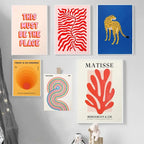 Quadro Matisse – Stampa su tela – Colorato – Verticale – Arte moderna astratta per il soggiorno