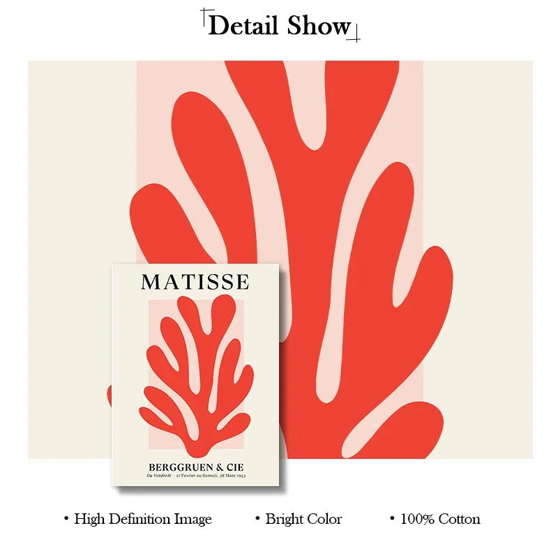 Quadro Matisse – Stampa su tela – Colorato – Verticale – Arte moderna astratta per il soggiorno