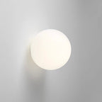 Applique da Parete LED a Globo in Vetro Satinato Moderno 1 Luce