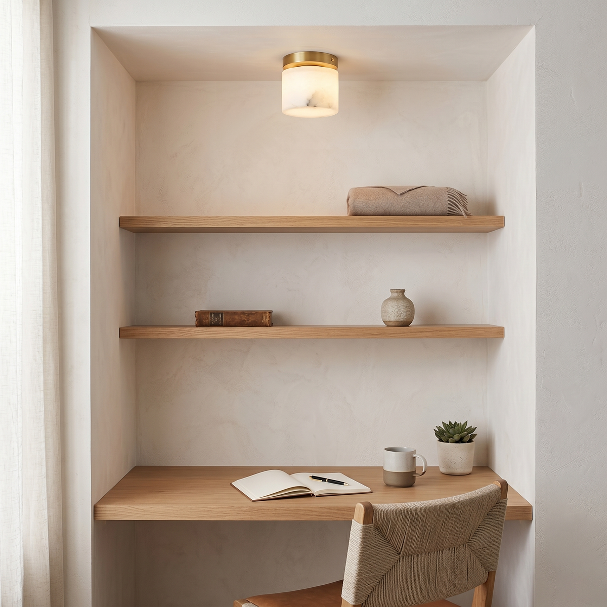 Lampada da soffitto Melange Alabastro