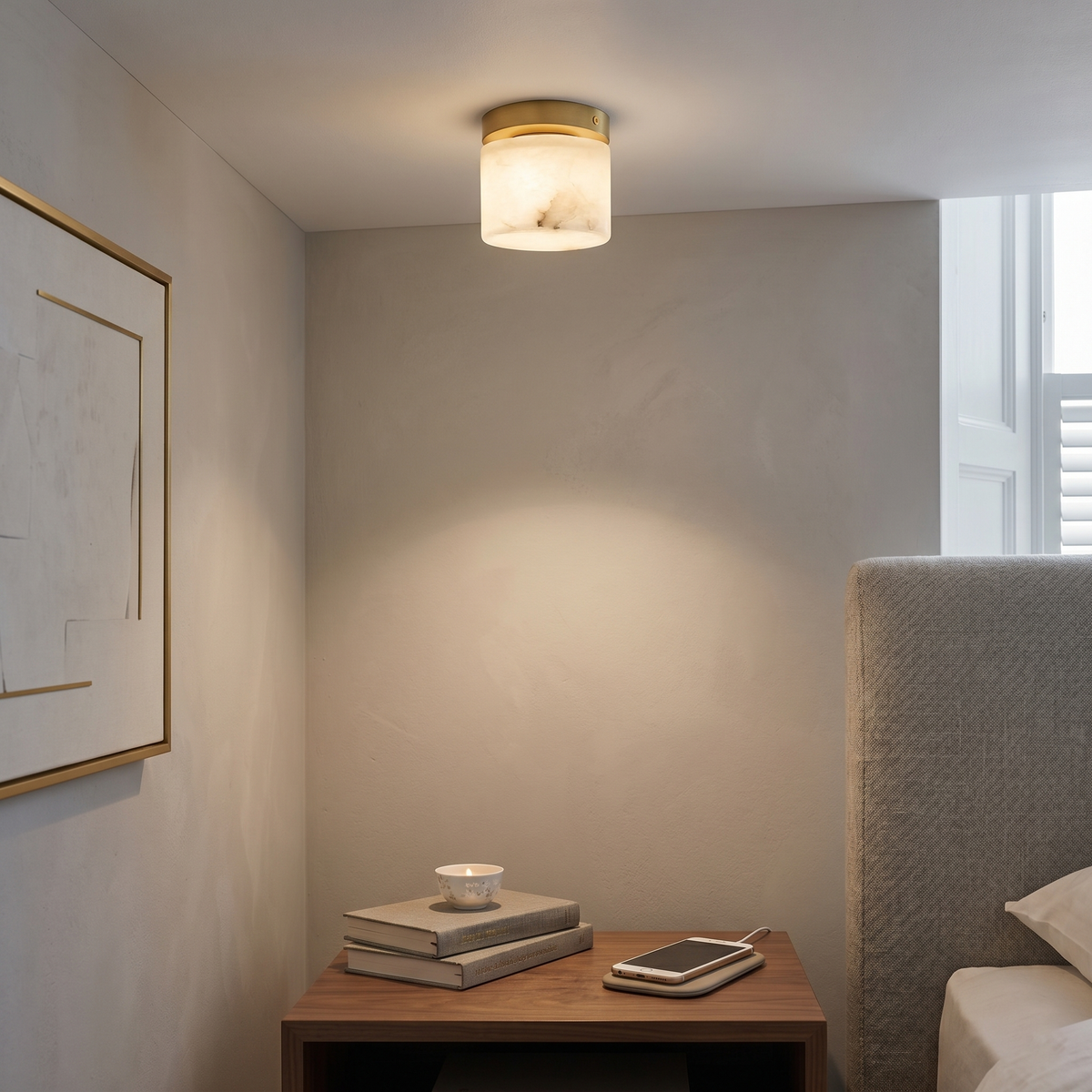 Lampada da soffitto Melange Alabastro
