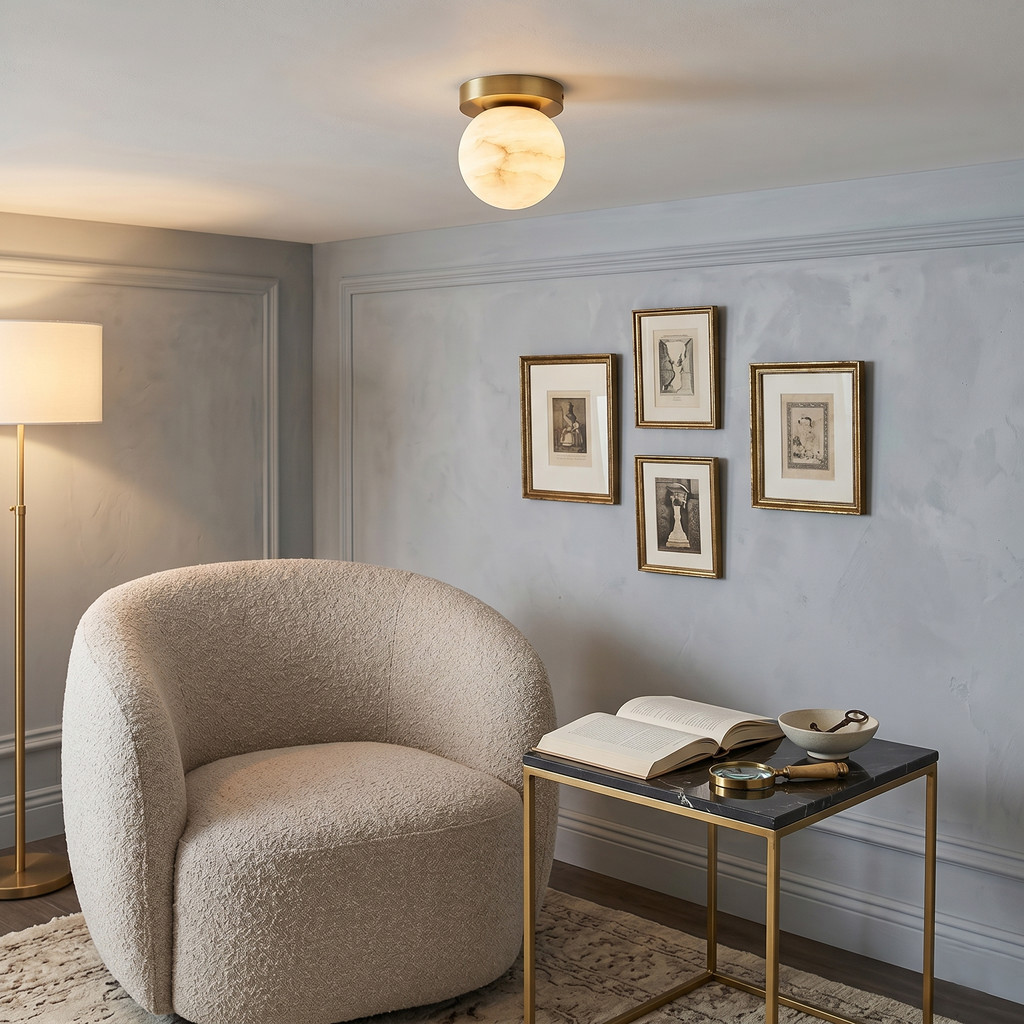 Lampada da soffitto Melange Alabastro