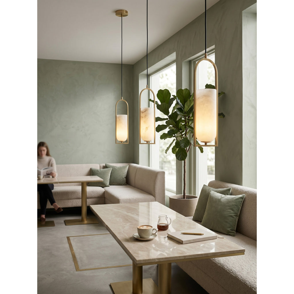 Lampada a sospensione Haven Alabaster