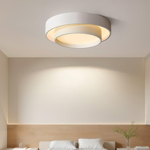 Arisha Lampada da Soffitto con Doppio Anello a Forma Cilindrica