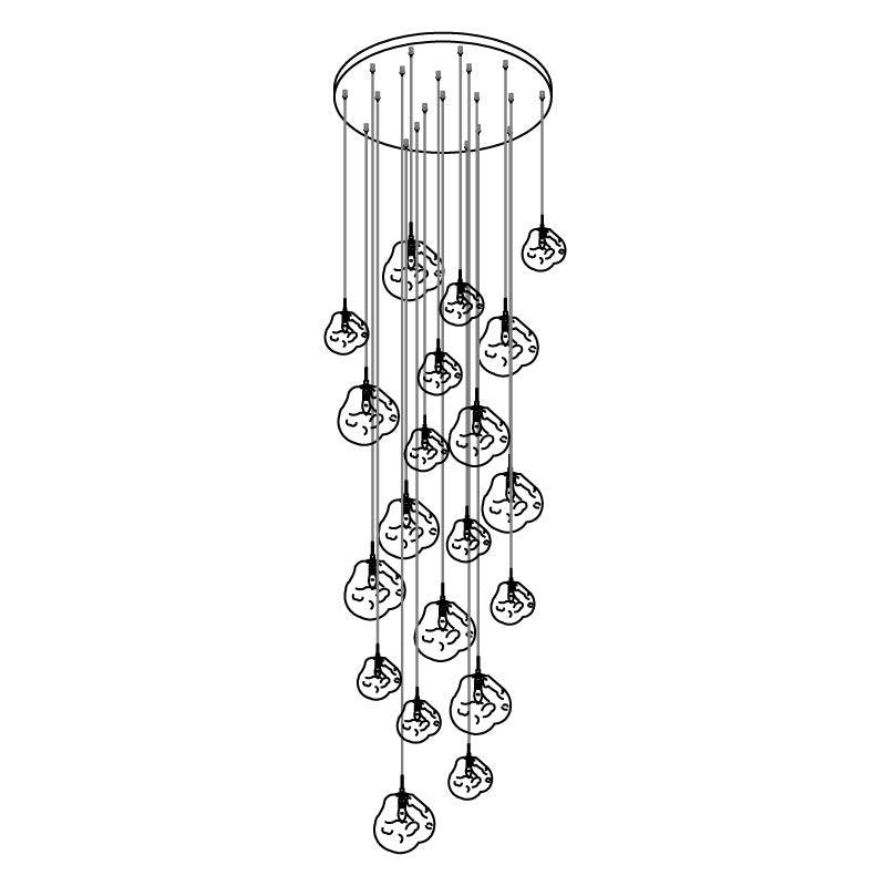 Lampada a sospensione Multi Lava Rotonda