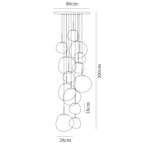 Lampada a sospensione multi-flame | Design scultoreo Melt