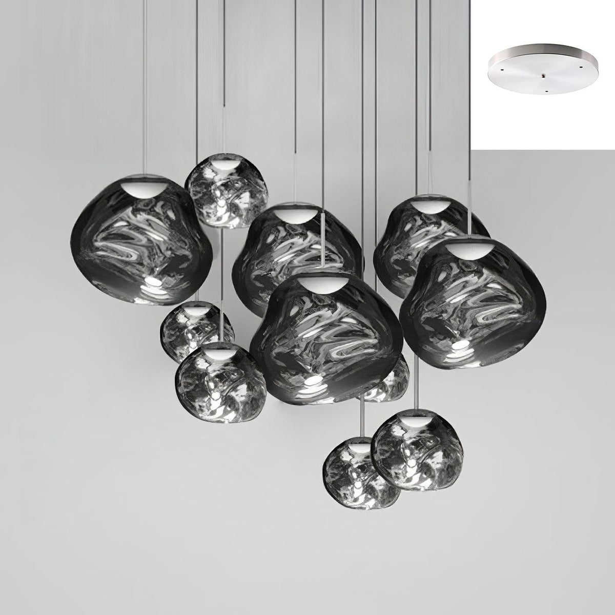 Lampada a sospensione Multi Lava Rotonda