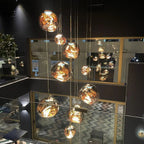 Lampada a sospensione multi-flame | Design scultoreo Melt