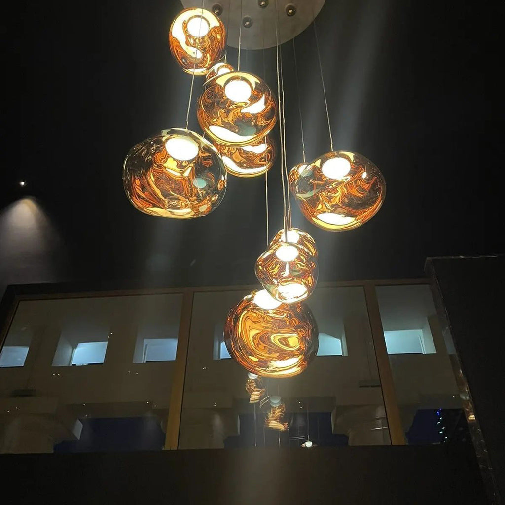 Lampada a sospensione multi-flame | Design scultoreo Melt