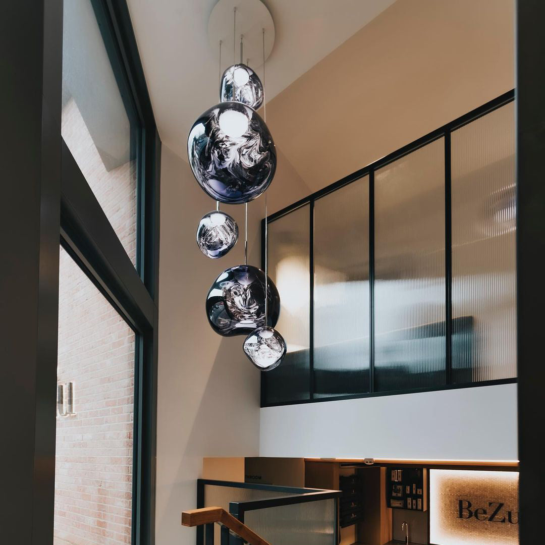 Lampada a sospensione multi-flame | Design scultoreo Melt